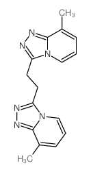 1,2,4-Triazolo[4,3-a]pyridine,3,3'-(1,2-ethanediyl)bis[8-methyl- Structure