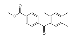 methyl 4-(2,4,5-trimethylbenzoyl)benzoate结构式