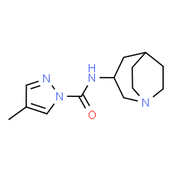 1H-Pyrazole-1-carboxamide,N-1-azabicyclo[3.2.2]non-3-yl-4-methyl-(9CI) structure