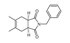 (3aS,7aR)-2-Benzyl-5,6-dimethyl-3a,4,7,7a-tetrahydro-isoindole-1,3-dione Structure