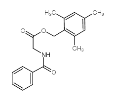 (2,4,6-trimethylphenyl)methyl 2-benzamidoacetate Structure