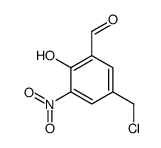5-(chloromethyl)-2-hydroxy-3-nitrobenzaldehyde结构式
