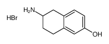 6-amino-5,6,7,8-tetrahydronaphthalen-2-ol,hydrobromide结构式