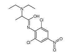 N-(2,6-dichloro-4-nitrophenyl)-2-(diethylamino)propanamide Structure