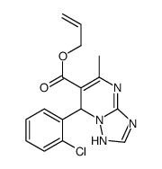 prop-2-enyl 7-(2-chlorophenyl)-5-methyl-1,7-dihydro-[1,2,4]triazolo[1,5-a]pyrimidine-6-carboxylate结构式