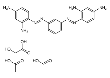 hydroxyacetic acid, compound with 4,4'-[m-phenylenebis(azo)]bis(benzene-1,3-diamine) acetate formate structure