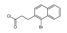 3-(1-bromonaphthalen-2-yl)propanoyl chloride结构式