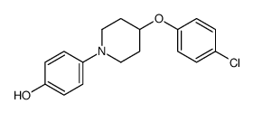 4-[4-(4-chlorophenoxy)piperidin-1-yl]phenol结构式
