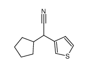 3-Thiopheneacetonitrile,-alpha--cyclopentyl-(9CI)结构式