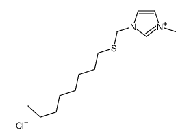 1-methyl-3-(octylsulfanylmethyl)imidazol-1-ium,chloride结构式