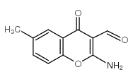 2-amino-3-formyl-6-methylchromone Structure