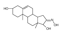 (8R,9S,10R,13S,14S,16E)-16-hydroxyimino-10,13-dimethyl-1,2,3,4,7,8,9,11,12,14,15,17-dodecahydrocyclopenta[a]phenanthrene-3,17-diol结构式