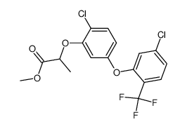 2-[2-Chloro-5-(5-chloro-2-trifluoromethyl-phenoxy)-phenoxy]-propionic acid methyl ester Structure