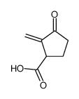 2-Methylene-3-oxocyclopentane-1-carboxylic acid结构式