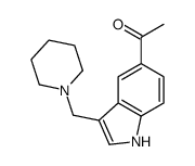 1-[3-(piperidin-1-ylmethyl)-1H-indol-5-yl]ethanone Structure