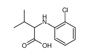 α-(2-chloro-anilino)-isovaleric acid Structure