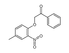 2-(4-methyl-2-nitrophenoxy)-1-phenylethanone结构式