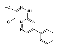 2-chloro-N'-(5-phenyl-1,2,4-triazin-3-yl)acetohydrazide结构式