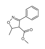 5-methyl-3-phenyl-4,5-dihydro-isoxazole-4-carboxylic acid methyl ester结构式