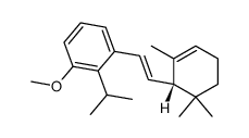 -)-6-(2-Isopropyl-3-methoxystyryl)-1,5,5-trimethylcyclohexen结构式