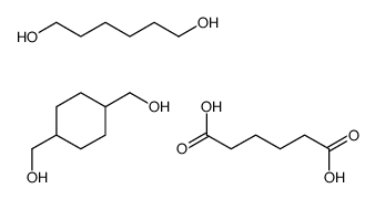 hexanedioic acid,hexane-1,6-diol,[4-(hydroxymethyl)cyclohexyl]methanol结构式