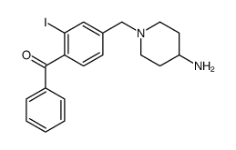 [4-[(4-aminopiperidin-1-yl)methyl]-2-iodophenyl]-phenylmethanone结构式