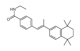 N-ethyl-4-[(E)-2-(5,5,8,8-tetramethyl-6,7-dihydronaphthalen-2-yl)prop-1-enyl]benzamide结构式