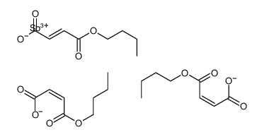 3,3',3''-[Stibinetriyltris(oxycarbonyl)]tris[(Z)-acrylic acid butyl] ester Structure