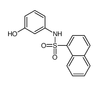 N-(3-hydroxyphenyl)naphthalene-1-sulfonamide结构式