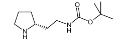 Carbamic acid, [2-(2R)-2-pyrrolidinylethyl]-, 1,1-dimethylethyl ester (9CI) structure