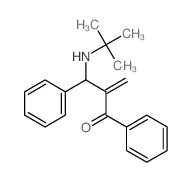 1-phenyl-2-[phenyl-(tert-butylamino)methyl]prop-2-en-1-one结构式