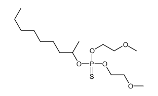 bis(2-methoxyethoxy)-nonan-2-yloxy-sulfanylidene-λ5-phosphane结构式