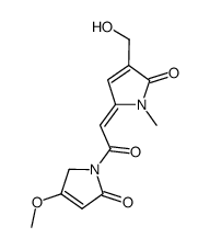 1-[[(2Z)-1,5-Dihydro-4-hydroxymethyl-1-methyl-5-oxo-2H-pyrrol-2-ylidene]acetyl]-1,5-dihydro-4-methoxy-2H-pyrrol-2-one Structure