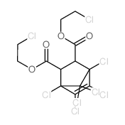 bis(2-chloroethyl) 1,2,3,4,7,7-hexachlorobicyclo[2.2.1]hept-2-ene-5,6-dicarboxylate结构式