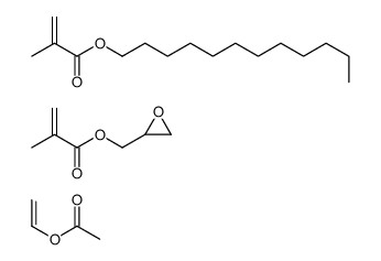 dodecyl 2-methylprop-2-enoate,ethenyl acetate,oxiran-2-ylmethyl 2-methylprop-2-enoate结构式