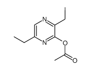 3-acetoxy-2,5-diethyl-pyrazine Structure