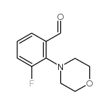 3-FLUORO-2-(N-MORPHOLINO)-BENZALDEHYDE structure
