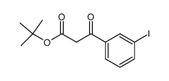 tert-butyl 3-(3-iodophenyl)-3-oxopropanoate结构式