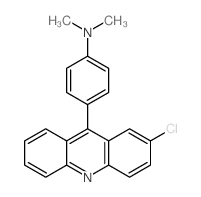 4-(2-chloroacridin-9-yl)-N,N-dimethyl-aniline结构式