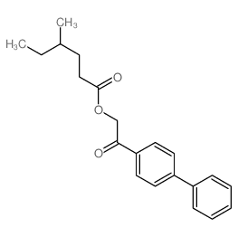 [2-oxo-2-(4-phenylphenyl)ethyl] 4-methylhexanoate Structure
