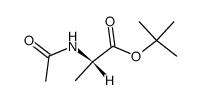 (S)-2-Acetylamino-propionic acid tert-butyl ester结构式
