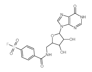 4-[[3,4-dihydroxy-5-(6-oxo-3H-purin-9-yl)oxolan-2-yl]methylcarbamoyl]benzenesulfonyl fluoride picture