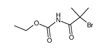 (α-bromo-isobutyryl)-carbamic acid ethyl ester结构式