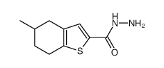 Benzo[b]thiophene-2-carboxylic acid, 4,5,6,7-tetrahydro-5-methyl-, hydrazide (9CI) structure
