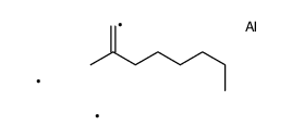 dimethyl(2-methyloct-1-enyl)alumane结构式