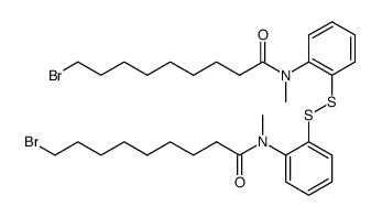 N,N'-(disulfanediylbis(2,1-phenylene))bis(9-bromo-N-methylnonanamide) Structure