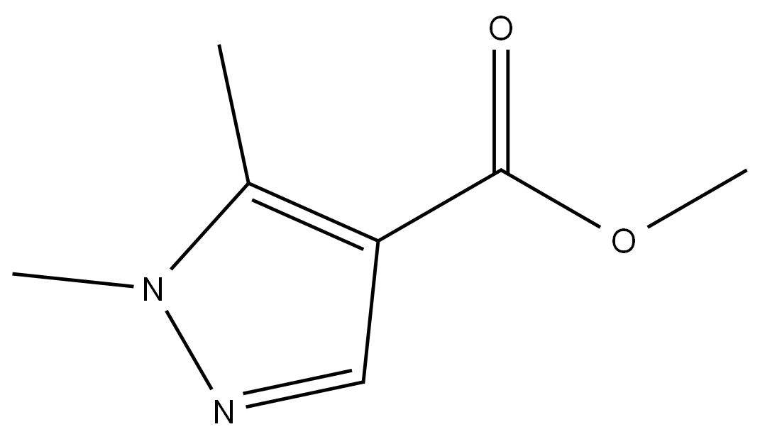 methyl 1,5-dimethyl-1H-pyrazole-4-carboxylate结构式