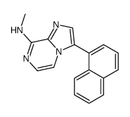 N-methyl-3-naphthalen-1-ylimidazo[1,2-a]pyrazin-8-amine结构式