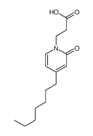 3-(4-heptyl-2-oxopyridin-1-yl)propanoic acid Structure