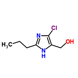 (4-Chloro-2-propyl-1H-imidazol-5-yl)methanol结构式